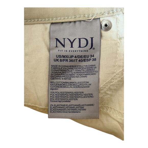 NYDJ Jeans Marilyn Straight Ankle tan size 4 - Picture 6 of 7